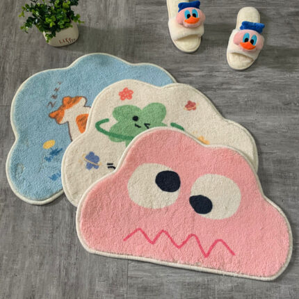 Cute Cartoon Cloud - Shaped Floor Mats: Add Fun to Your Space