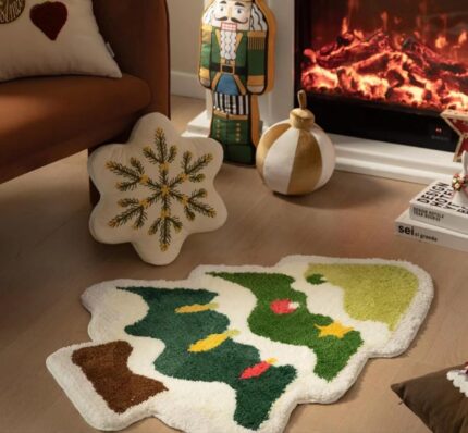 🎄 Christmas Rug: Elevate Your Holiday Vibe with Warmth & Style
